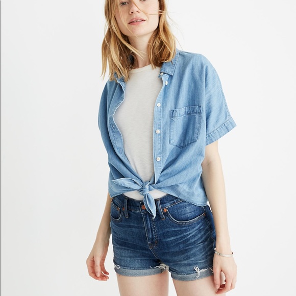 Madewell Pants - Madewell High-Rise Denim Shorts Glenoaks Wash 30